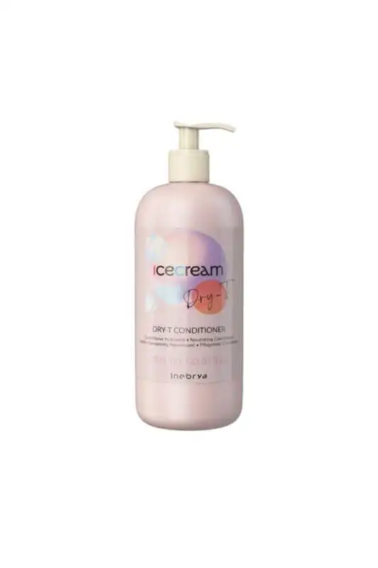 Inebrya Ice Cream Dry-T Nourishing Conditioner 1000 ml | Kuru ve Hasar Görmüş Saçlar İçin Besleyici Saç Kremi - 1