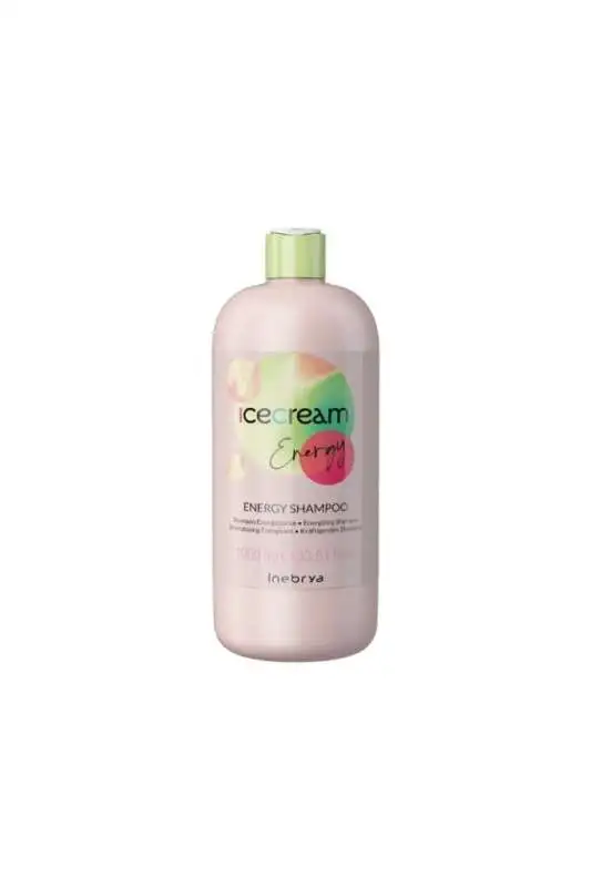 Inebrya Ice Cream Energizing Shampoo 1000ml | İnce Telli Saçlar İçin Canlandırıcı Şampuan - 1