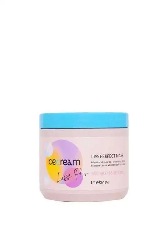 Inebrya Ice Cream Liss Pro Liss Perfect Mask 500 ml | Pürüzsüzleştirici ve Düzleştirici Saç Maskesi - 1
