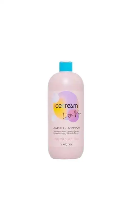 Inebrya Ice Cream Liss Pro Smoothing Shampoo 1000 ml | Pürüzsüzleştirici ve Düzleştirici Şampuan - 1