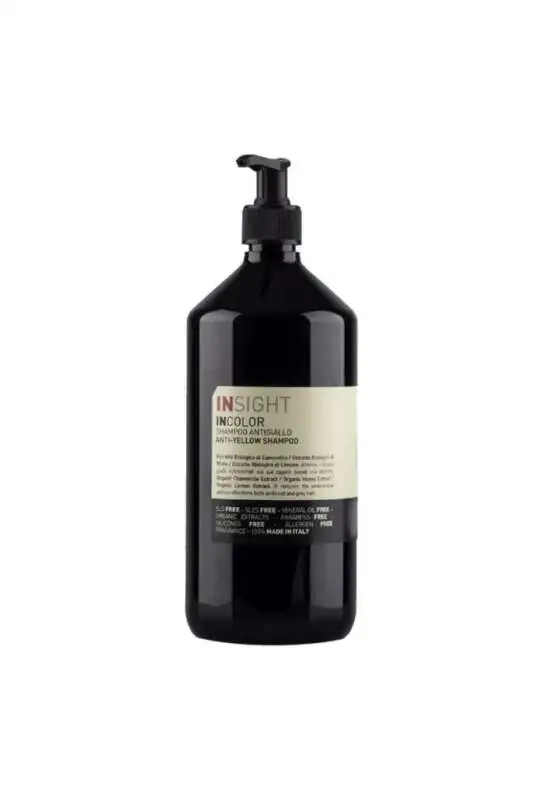 Insight Incolor AntiYellow Sarı Yansıma Önleyici Şampuan 900 ml | Sarı Tonları Nötralize Edici ve Soğuk Yansıma Sağlayan Şampuan - 1