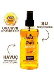 Jamaican Tropic Güneş Yağı 200ml | Havuç Özlü SPF Koruma - Jamaican Tropic