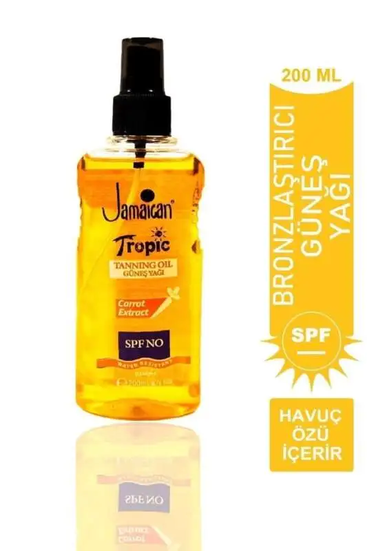 Jamaican Tropic Güneş Yağı 200ml | Havuç Özlü SPF Koruma - 2