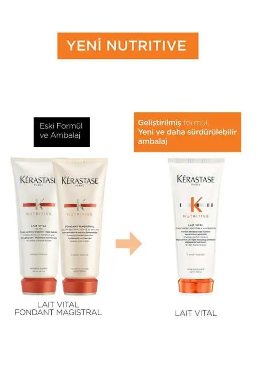 Kerastase Nutritive Lait Vital - Kuru Saçlar İçin Yoğun Besleyici, Güçlendirici ve Nemlendirici Saç Kremi 200ml - 3