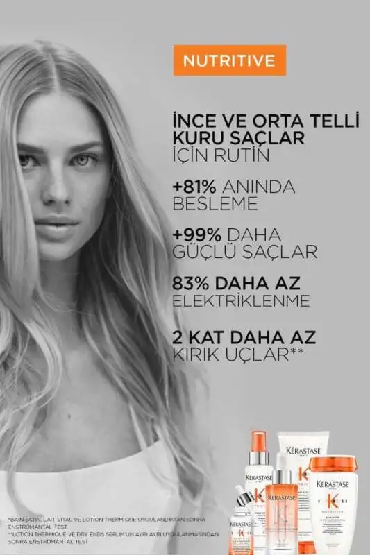 Kerastase Nutritive Lait Vital - Kuru Saçlar İçin Yoğun Besleyici, Güçlendirici ve Nemlendirici Saç Kremi 200ml - 4