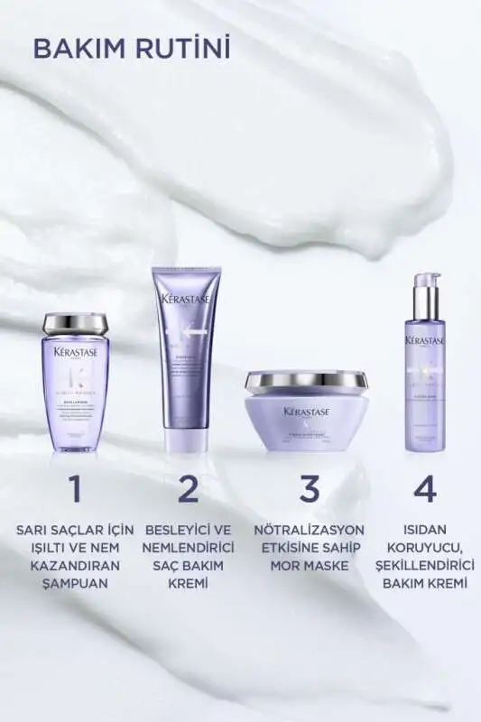 Kerastase Blond Absolu Bain Lumiere Sarı & Röfleli Saçlar İçin Parlaklık Şampuanı 250ml | İşlem Görmüş Saçlarda Sarı Ton Önleyici - 5