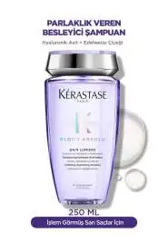 Kerastase Blond Absolu Bain Lumiere Sarı & Röfleli Saçlar İçin Parlaklık Şampuanı 250ml | İşlem Görmüş Saçlarda Sarı Ton Önleyici - Kerastase