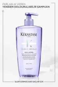 Kerastase Blond Absolu Bain Lumiere İşlem Görmüş Sarı Röfleli Saçlar İçin Nemlendirici Parlaklık Şampuanı 500 ml - 2