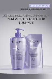 Kerastase Blond Absolu Bain Lumiere İşlem Görmüş Sarı Röfleli Saçlar İçin Nemlendirici Parlaklık Şampuanı 500 ml - 3