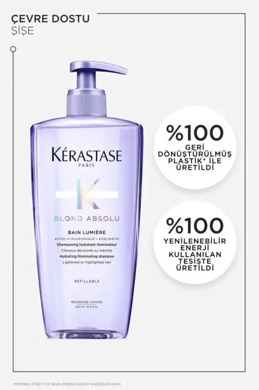Kerastase Blond Absolu Bain Lumiere İşlem Görmüş Sarı Röfleli Saçlar İçin Nemlendirici Parlaklık Şampuanı 500 ml - 5