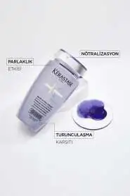 Kerastase Blond Absolu Bain Ultra-Violet Boyalı Gri Ve Sarı Saçlar İçin Mor Şampuan 250 ml - 2