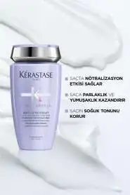 Kerastase Blond Absolu Bain Ultra-Violet Boyalı Gri Ve Sarı Saçlar İçin Mor Şampuan 250 ml - 3