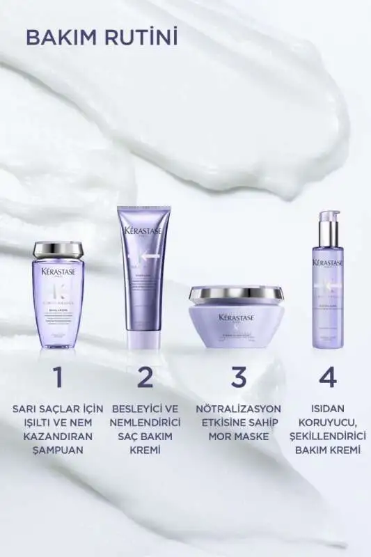 Kerastase Blond Absolu Sarı Saçlar İçin Parlaklık ve Renk Koruma Kremi 150ml | Durulanan Yoğun Bakım & Sarı Ton Önleyici - 8