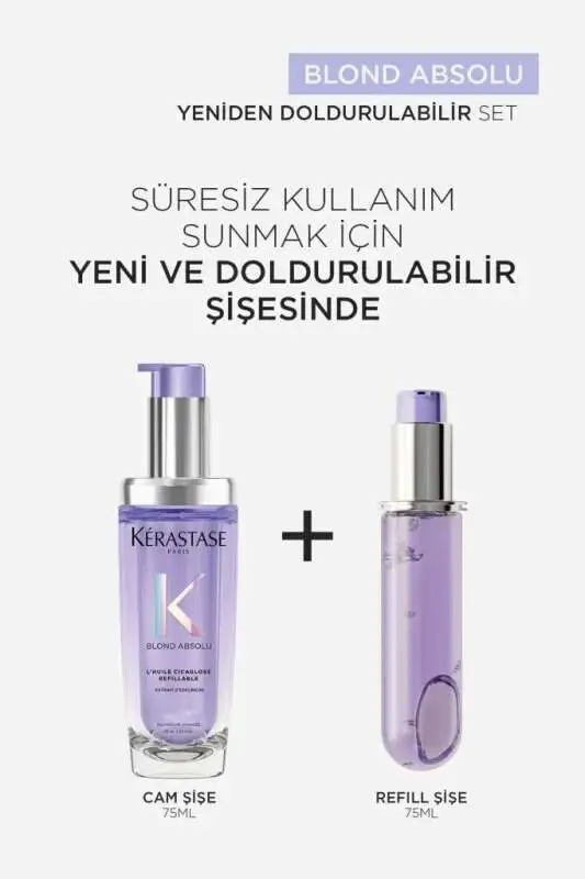 Kerastase Blond Absolu Huile Cicaextreme Parlaklık Veren Yedek Şişe Saç Bakım Yağı 75 ml - 5