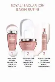 Kerastase Chroma Absolu Boyalı Saçlar İçin Renk Koruyucu ve Onarıcı Maske 200ml | Yoğun Nem & Parlaklık - 5