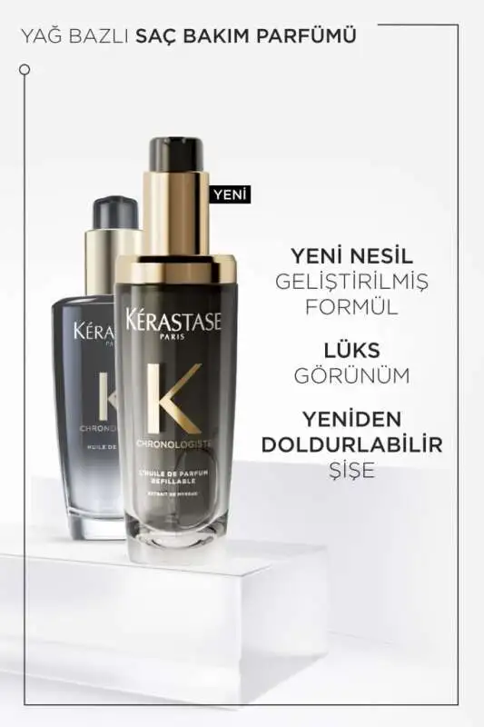 Kérastase Chronologiste Parfümlü Besleyici Onarıcı Lüks Saç Bakım Yağı 75 ml - 7