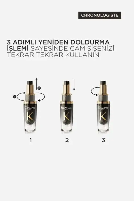 Kérastase Chronologiste Parfümlü Besleyici Onarıcı Lüks Saç Bakım Yağı 75 ml - 6