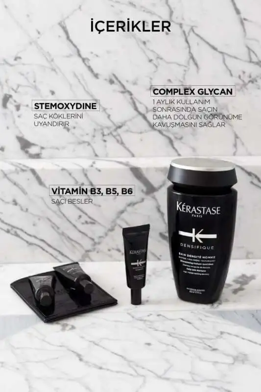 Kerastase Densifique Bain Densité Homme 250 ml | Erkekler İçin Yoğunluk ve Dolgunluk Veren Şampuan - 3