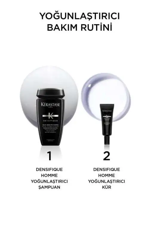 Kerastase Densifique Homme Erkekler İçin Dökülme Karşıtı ve Yoğunlaştırıcı Serum 30x6ml | Saç Köklerini Güçlendiren Bakım - 3