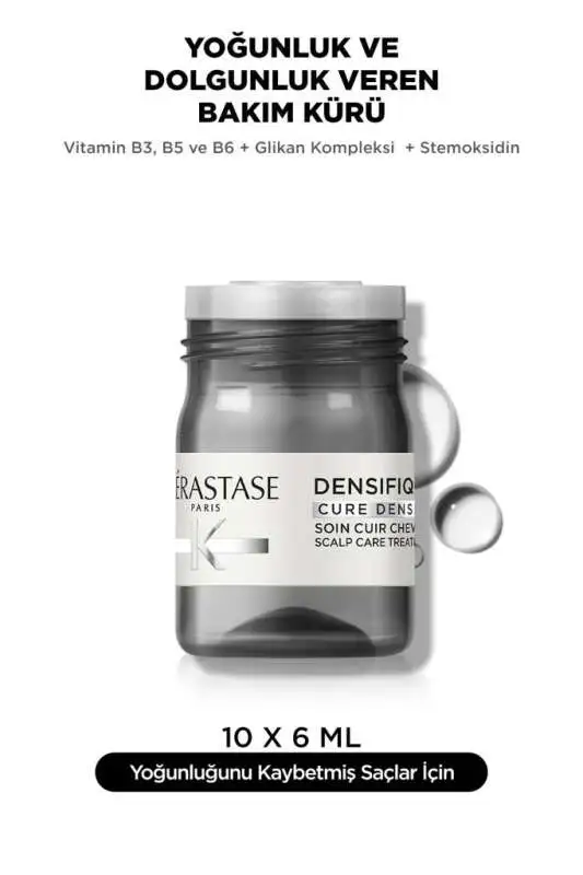 Kerastase Densifique Saç Yoğunluğu Ve Dolgunluğunu Artıran Kadınlar Için Saç Derisi Bakım Kürü 10*6ml - 2