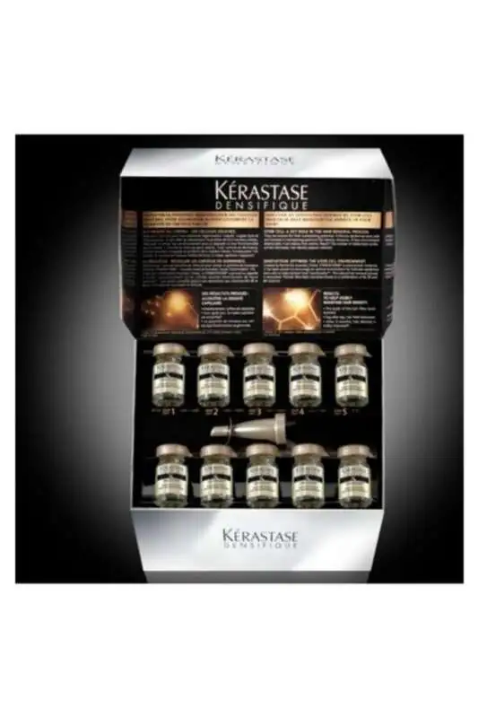 Kerastase Densifique Saç Yoğunlaştırıcı Bakım Ampulleri 30x6 ml – Seyrek Saçlar için Hacim ve Dolgunluk Kürü - 1