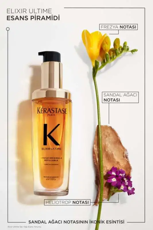 Kérastase Elixir Ultime LHuile Originale - Tüm Saç Tipleri İçin Parlatıcı, Nemlendirici ve Çok Yönlü Bakım Sağlayan Saç Yağı 75ml - 6