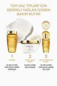 Kérastase Elixir Ultime Le Masque Parlaklık, Nem ve Yıpranmış Saçlar İçin Onarıcı Bakım Maskesi 200 ml - 5