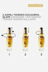 Kérastase Elixir Ultime L Huile Originale Yeniden Doldurmalı Çok Yönlü Parlaklık ve Besleyici Saç Bakım Yağı 75 ml - 2