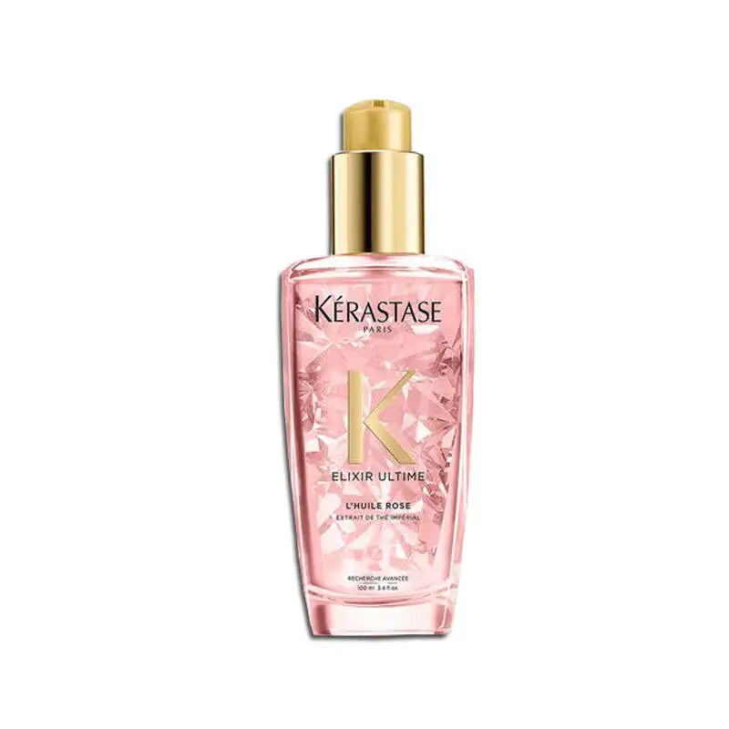 Kerastase Elixir Ultime L Huile Rose Boyalı Saçlara Özel Saça Parlıklık Veren Ve Renk Koruyan Saç Bakım Yağı 100 ml - 1