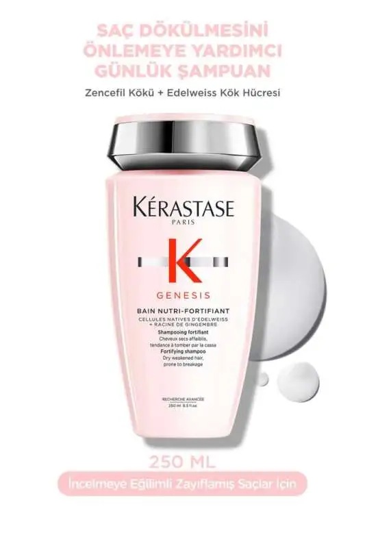 Kérastase Genesis Bain Riche Dökülme Karşıtı, Güçlendirici ve Saç Yoğunluğu Şampuanı 250 ml - 1