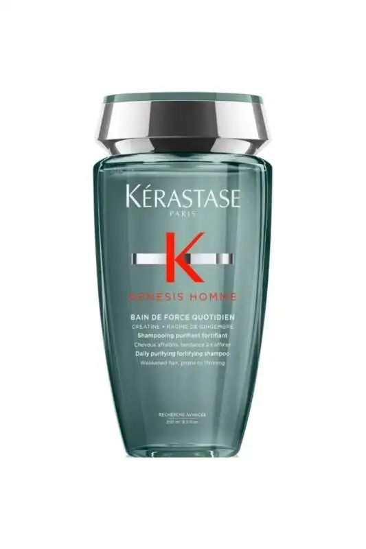 Kerastase Genesis Homme Bain Force Quotidien Güçlendirici ve Arındırıcı Saç Bakım Şampuanı 250ml | Erkek Saçları İçin Kırık Önleyici - 1