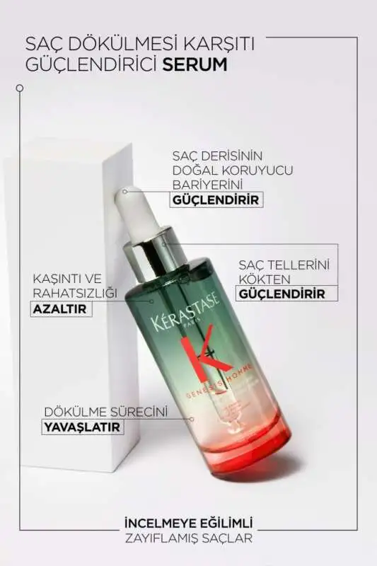 Kerastase Genesis Homme Erkekler İçin Güçlendirici & Kalınlaştırıcı Saç Bakım Spreyi 150ml | Besleyici Formül - 3