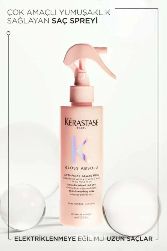 Kerastase Gloss Absolu Anti-Frizz Glaze Milk 190ml- Çok Amaçlı Bakm Sütü Spreyi - 2