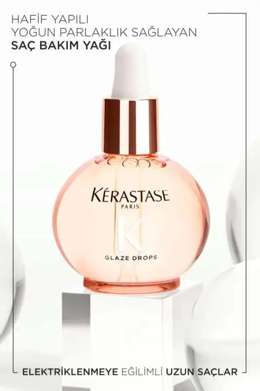 Kerastase Gloss Absolu Glaze Drops 45 ml- Elektriklenmeye Eğilimli Saçlar için Parlaklık ve Bakım Saç Yağı - 2