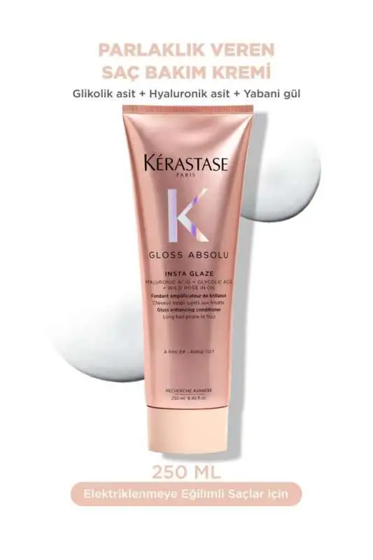 Kerastase Gloss Absolu Insta Glaze Saç Bakım Kremi 250 ml - Anında Parlaklık ve Yumuşaklık - 1