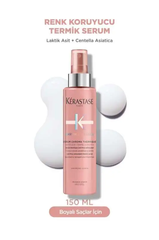 Kerastase Chroma Absolu Boyalı Saçlar İçin Elektriklenme Karşıtı Termik Serum 150ml | Antioksidanlı Koruma & Parlaklık - 1