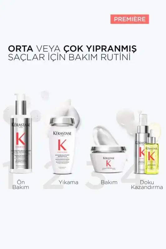 Kerastase Première Fondant Fluidité Réparateur - Kırık ve Yıpranmış Saçlar İçin Onarıcı, Esneklik ve Yumuşaklık Sağlayan Saç Bakım Kremi 200ml - 8