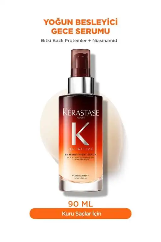 Kerastase Nutritive 8H Magic Night Serum - Besleyici Gece Serumu 90ml (Saç Onarım ve Nemlendirme) - 1