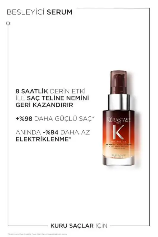 Kerastase Nutritive 8h Magic Night Serumu 30 ml - 4