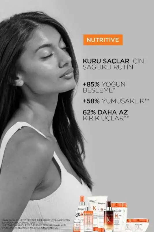 Kerastase Nutritive Bain Satin Riche - Kuru ve Hassas Saçlar İçin Yoğun Nemlendirici ve Satin Parlaklık Şampuanı 250ml - 4