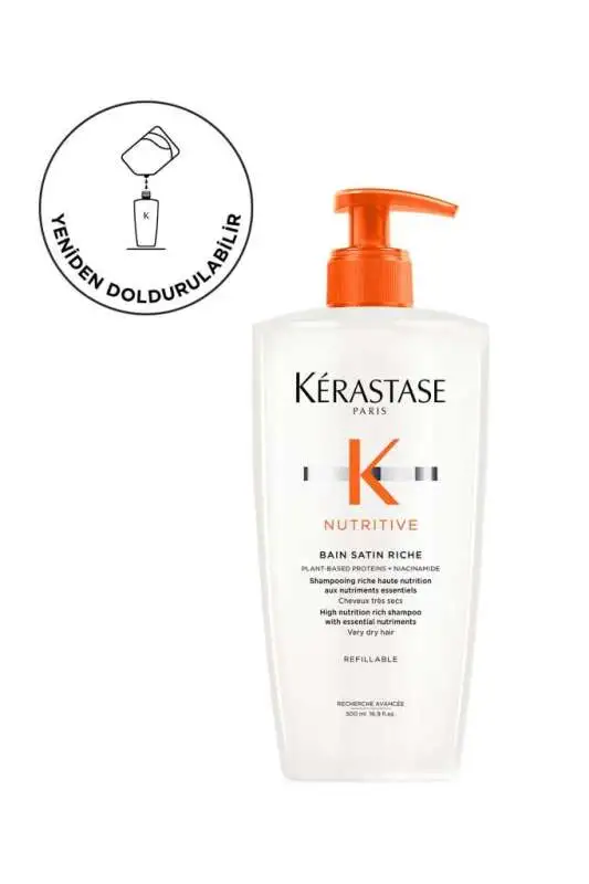 Kerastase Nutritive Bain Satin Riche Yoğun Nemlendirici ve Onarıcı Şampuan 500 ml - 1