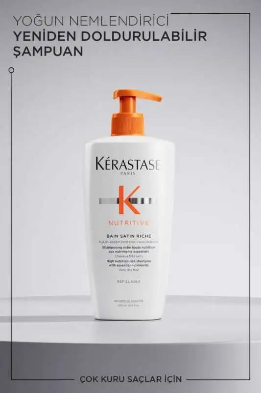 Kerastase Nutritive Bain Satin Riche Yoğun Nemlendirici ve Onarıcı Şampuan 500 ml - 2