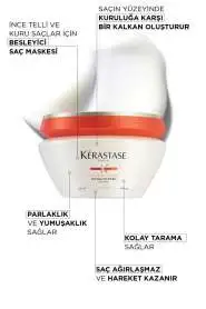 Kerastase Nutritive Masquintense Fine İnce Telli ve Kuru Saçlar için Nem Veren Besleyici Maske 200 ml - 2