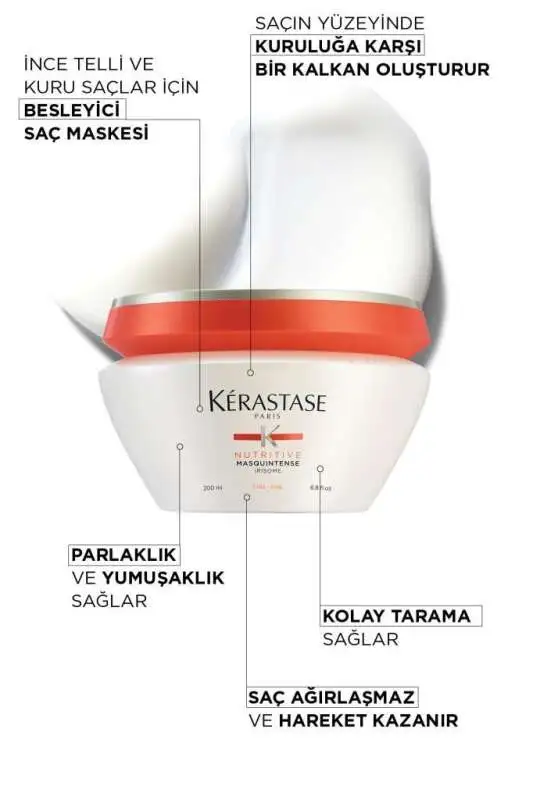 Kerastase Nutritive Masquintense Fine İnce Telli ve Kuru Saçlar için Nem Veren Besleyici Maske 200 ml - 2