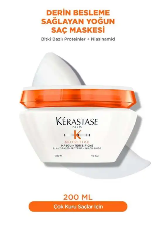 Kerastase Nutritive Masquintense Riche - Çok Kuru ve Kalın Telli Saçlar İçin Yoğun Besleyici Saç Maskesi 200ml - 1