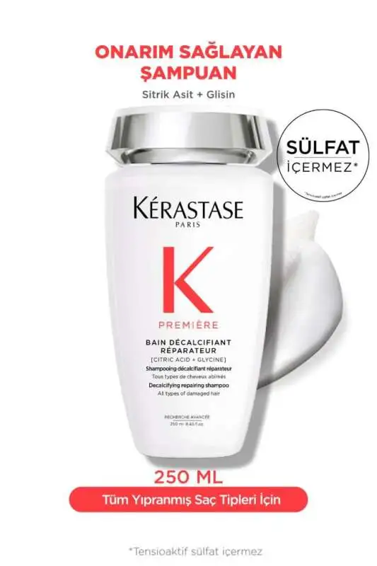 Kerastase Premiere Bain Decalcifiant Reparateur Yıpranmış Saçlar için Onarım Sağlayan Şampuan 250 ml - 1