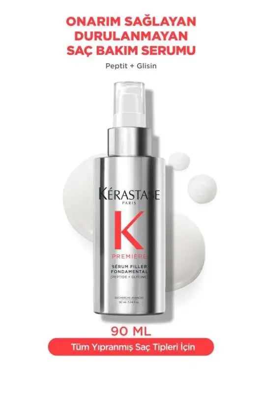 Kerastase Première Serum Filler Fondamental - Elektriklenme Karşıtı, Onarıcı ve Yoğun Besleyici Saç Serumu 90ml - 1