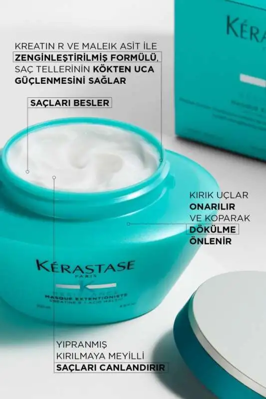 Kerastase Resistance Extentioniste Onarıcı Saç Maskesi 200 ml – Güçlü ve Uzun Saçlar İçin - 2