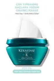 Kerastase Resistance Therapiste Onarıcı Saç Maskesi 200 ml - Yıpranmış ve Aşırı İşlem Görmüş Saçlar İçin Yoğun Onarım, Güçlendirme ve Koruma - Kerastase