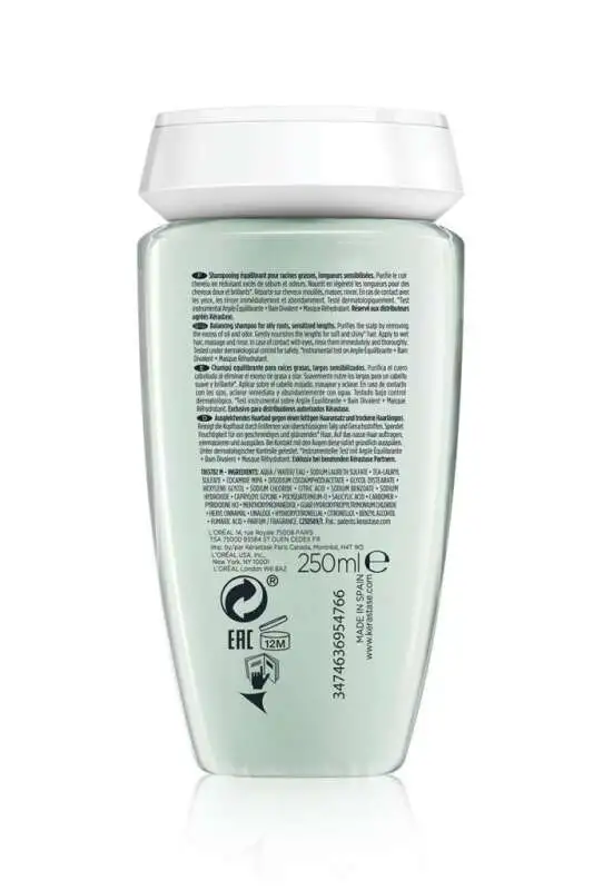 Kerastase Specifique Bain Divalent Yağlanma Karşıtı Şampuan 250 ml - Yağlı Saçlar ve Saç Derisi İçin Dengeleyici, Sebum Kontrolü ve Derin Temizlik - 7